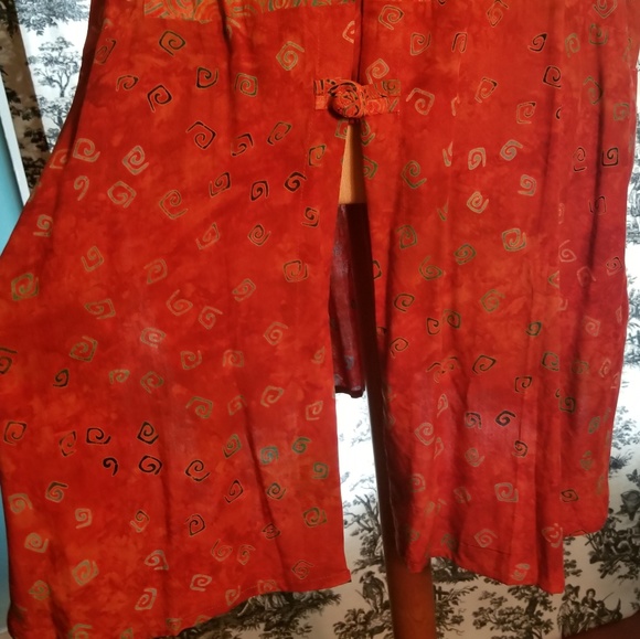 Asian frog closure tunic! Lagenlook wearable art - Picture 2 of 8